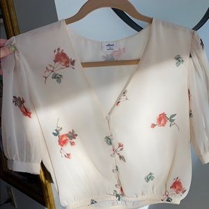 Wilfred white floral blouse